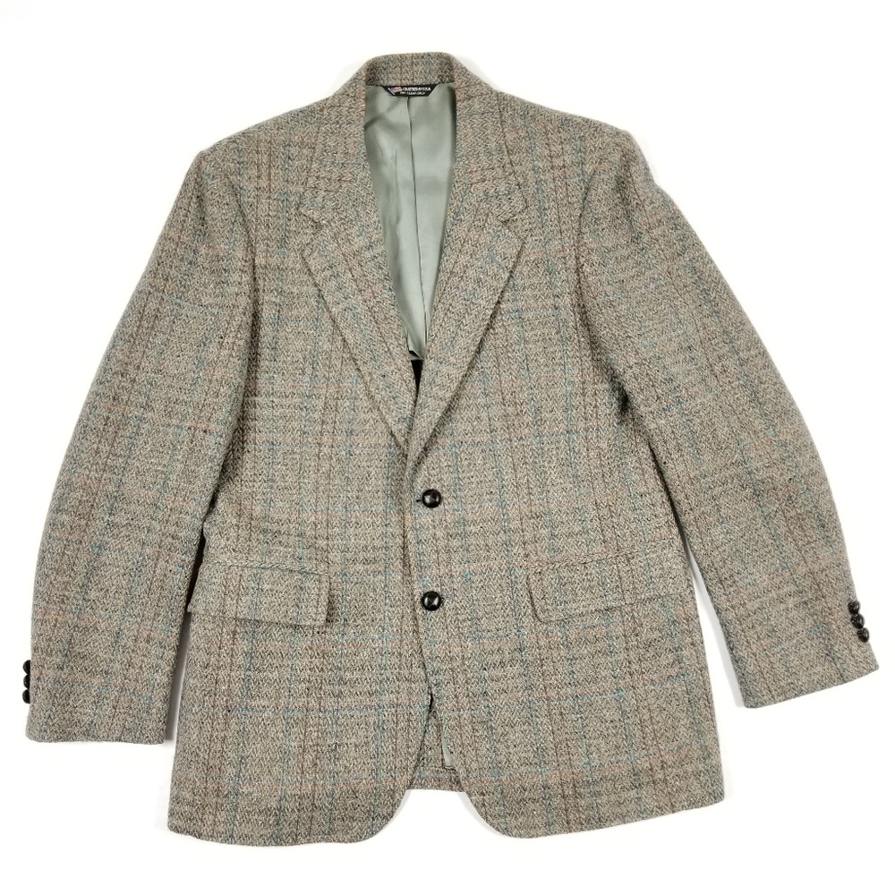 Vintage 100% Wool Hardwick Clothes Button Blazer